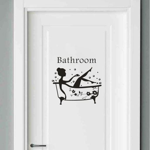 Fürdőszoba ajtó matrica