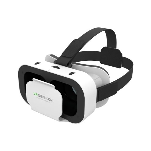 G05 3D VR Shinecon headset para realidade virtual óculos VR ajustáveis com auscultadores para smartphones Android de 4,7–6 polegadas