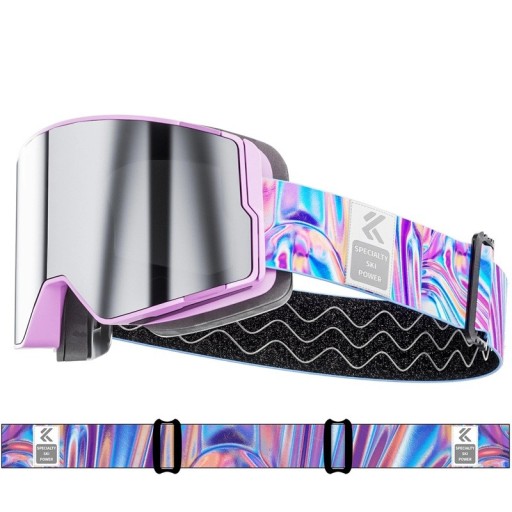 Gafas de esquí unisex con filtro UV400 13 × 9,2 cm para esquí, snowboard y actividades invernales