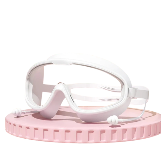 Gafas de natación exteriores con tapones para los oídos Gafas de silicona impermeables para nadar en piscina, mar y aguas abiertas
