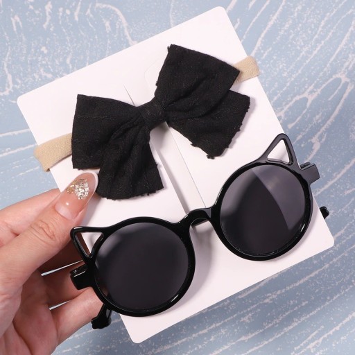 Gafas de sol con orejas de gato y lazo