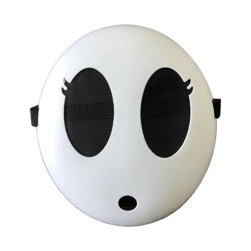 Game Bros stydlivá dívka plastová maska 24x20 cm cosplay dětský kostým Halloween karneval párty rekvizita vtipné doplňky pro dívky