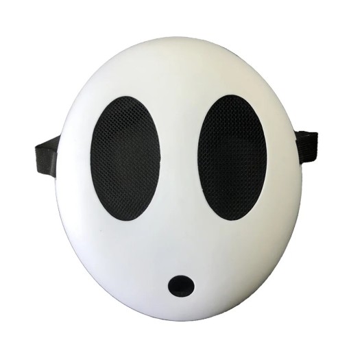 Game Bros stydlivý chlap plastová maska 24x20 cm cosplay unisex dětský kostým Halloween karneval párty rekvizita vtipné doplňky