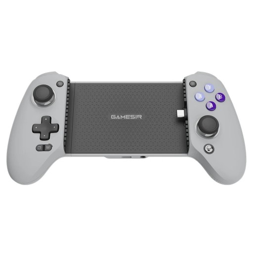 GameSir G8 Galileo grijze gamecontroller met USB-C-aansluiting voor Android en iPhone 15 Hall-sticks en vibratiefeedback