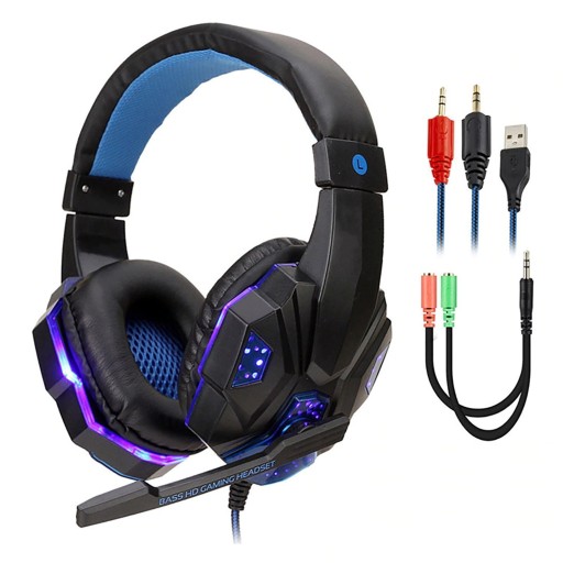 Gaming-hovedtelefoner med baggrundsbelysning