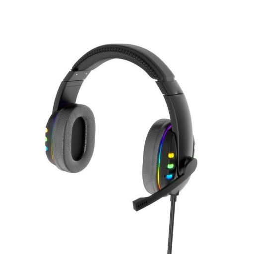 Gaming-hovedtelefoner med baggrundsbelysning og mikrofon
