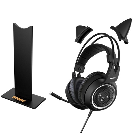 Gaming-hovedtelefoner med stativ K1787