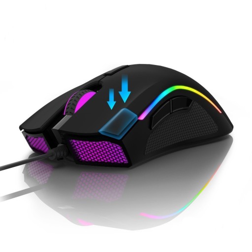 Gamingmus med LED-baggrundsbelysning