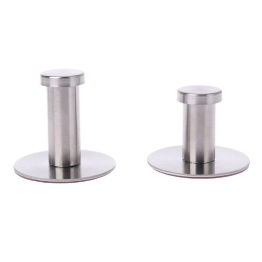 Ganchos adesivos em aço inox 3 pcs