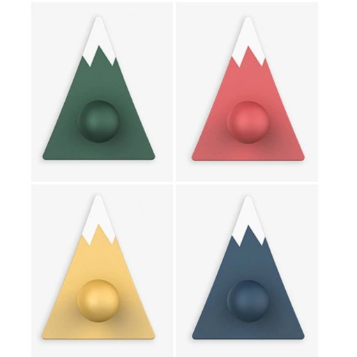 Gancio adesivo a forma di triangolo 4 pz