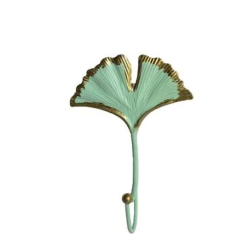 Gancio in metallo a forma di foglia