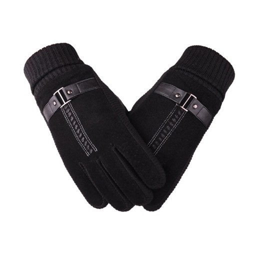 Gants d'hiver pour hommes avec ceinture
