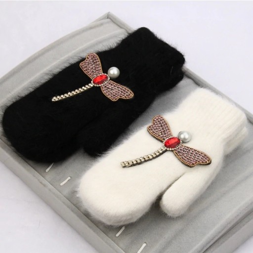 Gants de femme avec libellule J1140
