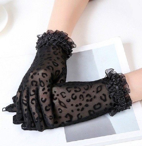 Gants de femme avec motif léopard