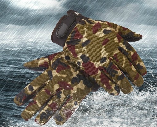 Gants de moto pour hommes de style militaire J2158