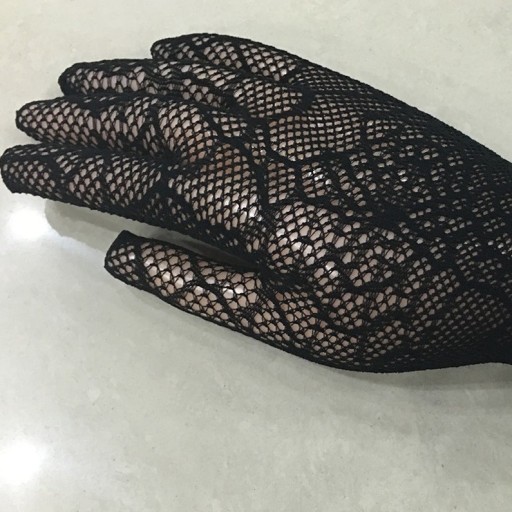 Gants longs pour femmes avec toile d'araignée