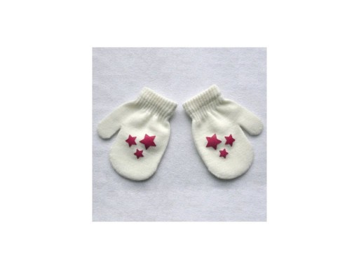 Gants tricotés pour enfants avec impression J586