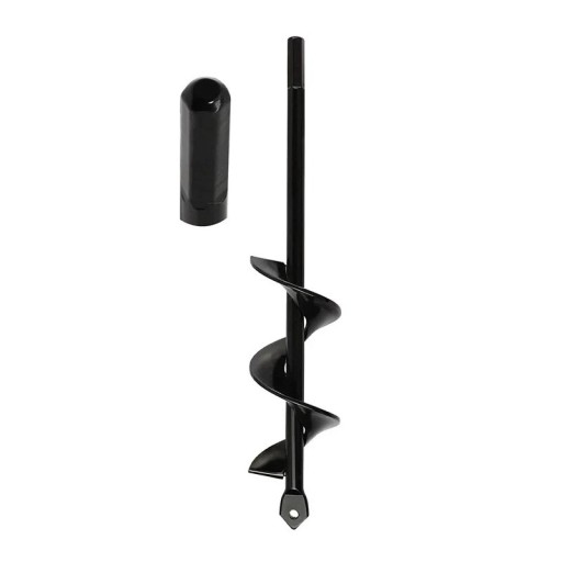 Garden Spiral Drill 4x45 cm High Carbon Steel Ground Auger for Planting Pots Tool for Loose Soil Drill Accessory
