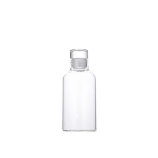 Garrafão de vidro 300 ml 15 × 6,6 cm vidro garrafa transparente adequada para máquina de lavar louça para bebidas armazenamento de líquidos casa viagem