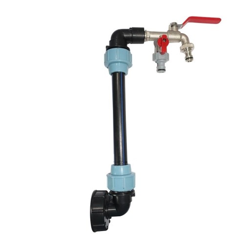 Gartenhahn mit Reduzierung auf IBC-Tank S60*6