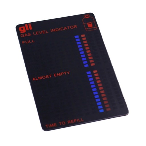 Gasniveau-indicator 10 x 6,2 x 0,1 cm