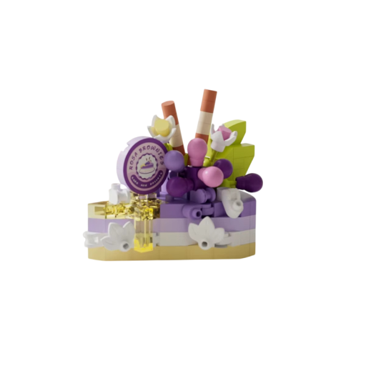 Gâteau aux fruits frais 5,35 x 3 x 4,55 cm 166 pièces Mini 3D micro-construction Jouet pour enfants 8+ et adultes