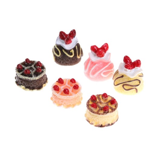 Gâteaux pour poupée 6 pcs