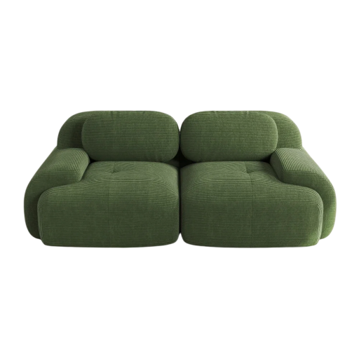 Gauč pe două locuri 208 x 70 x 103 cm canapea confortabilă modernă cu perne tapitate și spătar pentru living pentru adulți