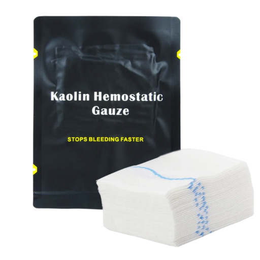 Gază hemostatică din kaolin Z-sklădare 7,5 × 150 cm bandaj medical steril pentru tratamentul sângerărilor și trusa de prim ajutor tactică