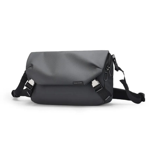 Geantă crossbody impermeabilă pentru bărbați, din nailon, 31 × 20 × 9 cm, ușoară, cu curea reglabilă, geantă de oraș pentru exterior