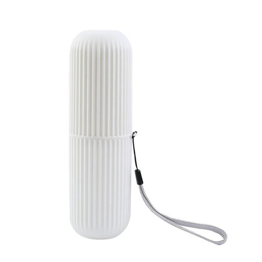 Geantă de călătorie pentru periuță și pastă de dinți 19,6 x 6 cm Cutie de protecție portabilă din plastic PP Cutie de igienă pentru camping 1 buc