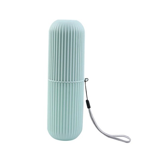 Geantă de călătorie pentru periuță și pastă de dinți 19,6 x 6 cm Cutie de protecție portabilă din plastic PP Cutie de igienă pentru camping 1 buc