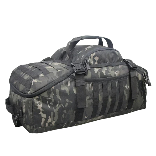 Geanta militara tactica Geanta de camping Geanta de mare capacitate Geanta de drumetie cu buzunare multiple Rucsac militar 60L Impermeabil 58 x 30cm Model de camuflaj