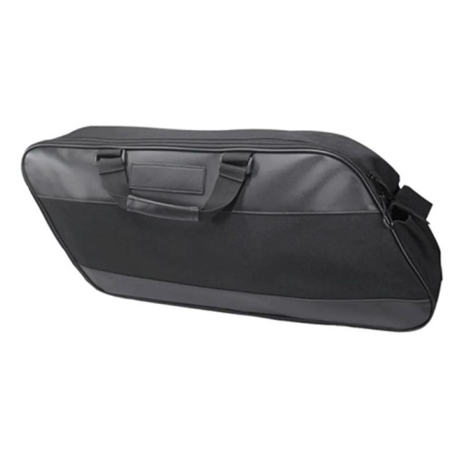 Geantă sub șa pentru motocicletă capacitate mare cca 51 × 13,7 × 24 × 52,5 cm geantă de depozitare neagră pentru motocicletă pentru călătorii