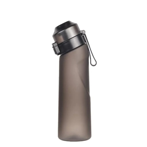 Gearomatiseerde waterfles 650 ml Zwarte sportinfusiefles voor gearomatiseerd water Hydratatiefles met fruit- en kruidenfilter Lekvrij deksel Ergonomisch ontwerp
