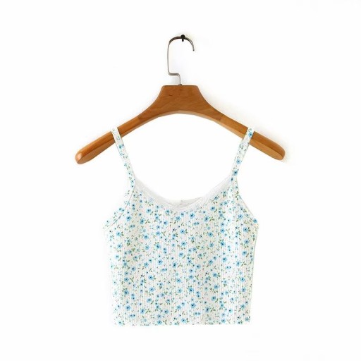 Geblümtes Crop-Top für Damen