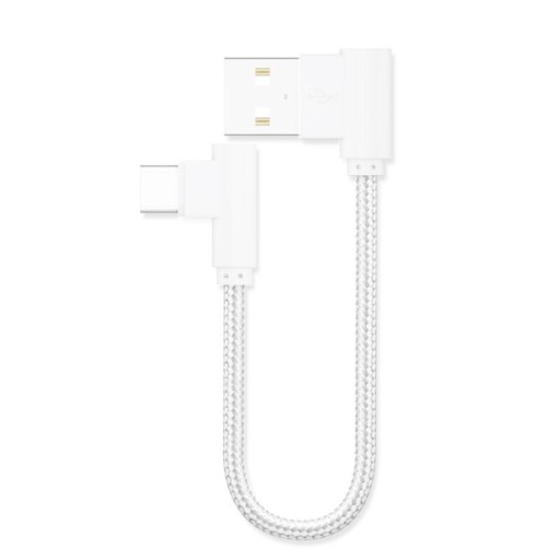 Gebogenes Datenkabel USB / USB-C 20 cm