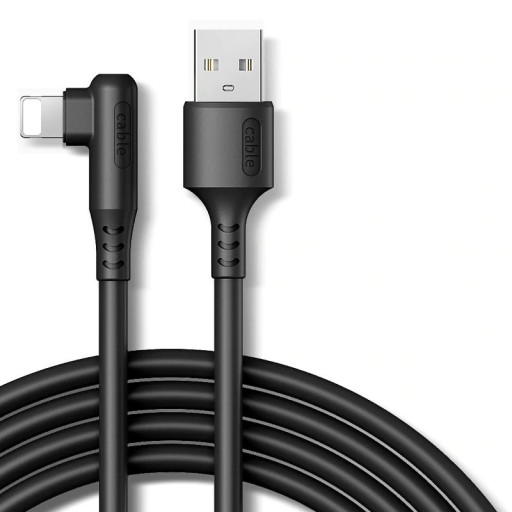 Gebogenes Kabel für Apple Lightning auf USB K579