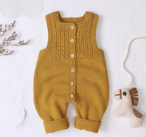 Gebreide jumpsuit voor baby&#39;s T2740