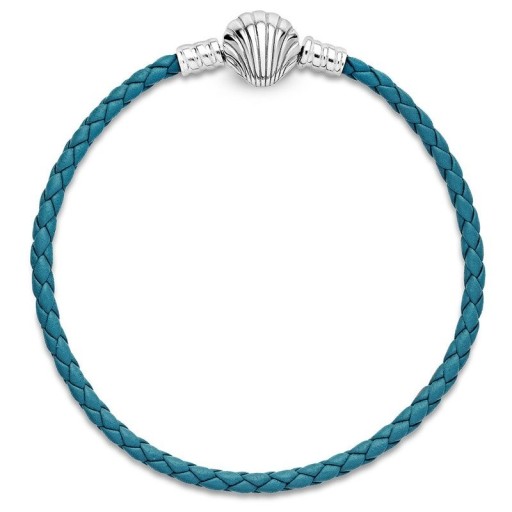 Geflochtenes Damenarmband mit Muschel