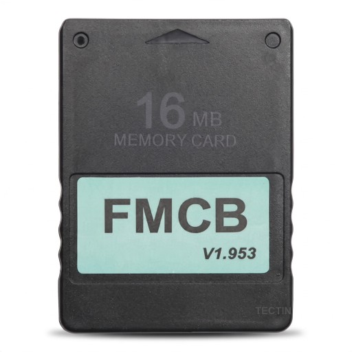 Geheugenkaart voor PS2 PlayStation 2 FMCB V1.953 16 MB Geheugenkaart Zwart Voor het opslaan van spelsessies Voor de spelconsole PlayStation 2