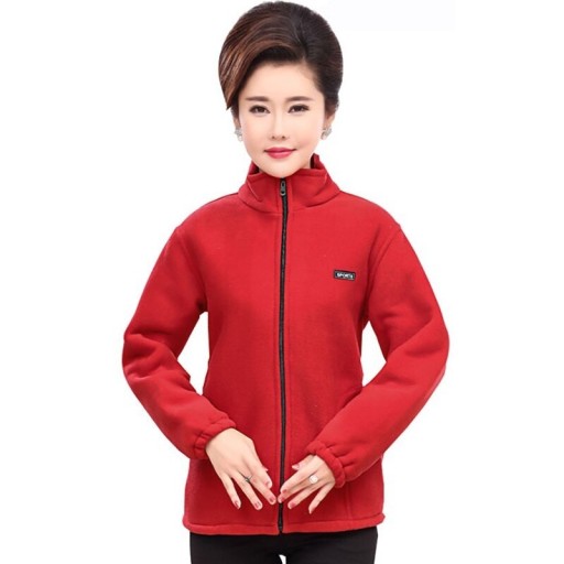 Geïsoleerde hoodie met rits voor dames