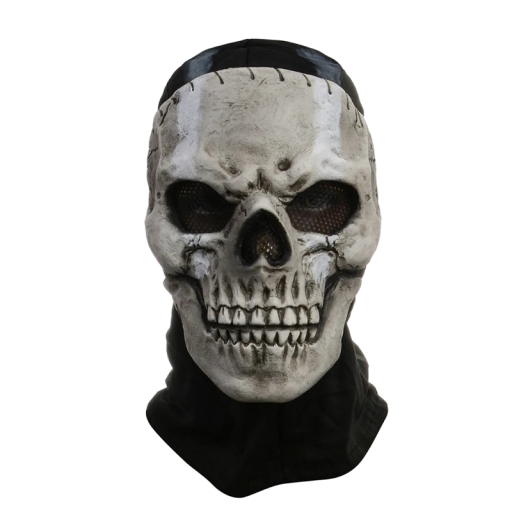 Geister-Gesichtsmaske, Latex-Maske, Halloween-Maske, Cosplay-Geist aus Call of Duty, Karnevalsmaske