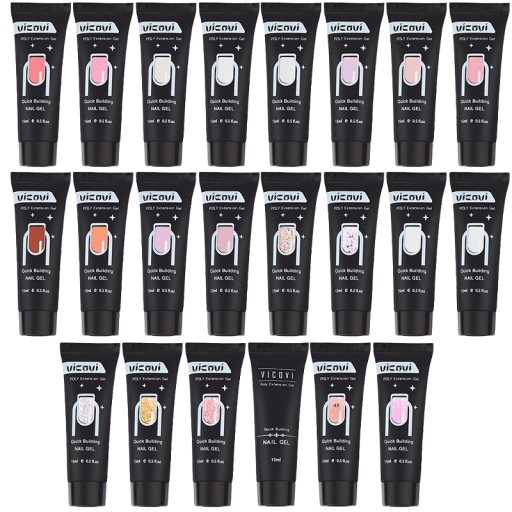 Gel acrílico com brilhos