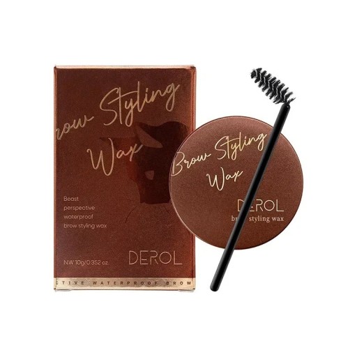 Gel de coiffage pour sourcils waterproof Gel fixant transparent pour sourcils Cire de modelage des sourcils Ensemble avec gel et pinceau pour sourcils 10g