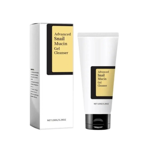 Gel nettoyant pour le visage avec extrait d'escargot 96% 150 g Gel hydratant et lissant pour le nettoyage quotidien de la peau Régénération et nutrition