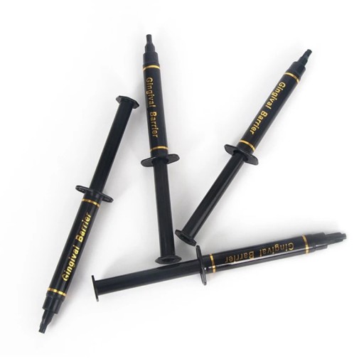 Gel para la protección de encías durante el blanqueamiento dental 2,5 ml Barrera gingival fotopolimérica Curado LED 40 s Gel dental protector para procedimientos de blanqueamiento