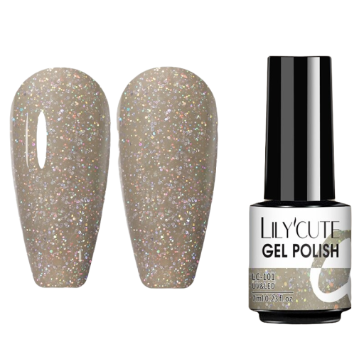 Gellak met glitter