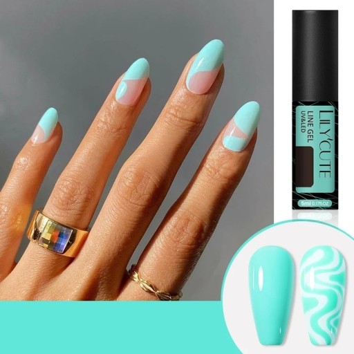 Gelnageldecoratielak Gelnagellak met scherp dun kwastje voor decoratie Langdurige liner gelnagellak Nagellak voor het creëren van dunne lijntjes