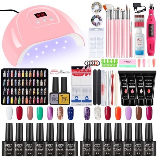 Gelnagelset met UV/LED-lamp J286